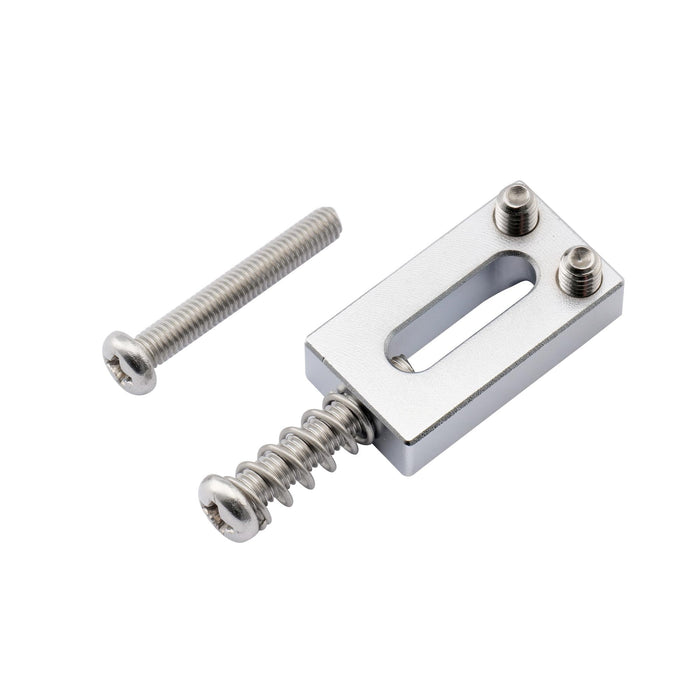 Musiclily Ultra 11.2mmピッチ モダン フルソリッド 真鍮 ブロックサドル Vintage Stratストラトエレキギター用 ブラック(6個セット)