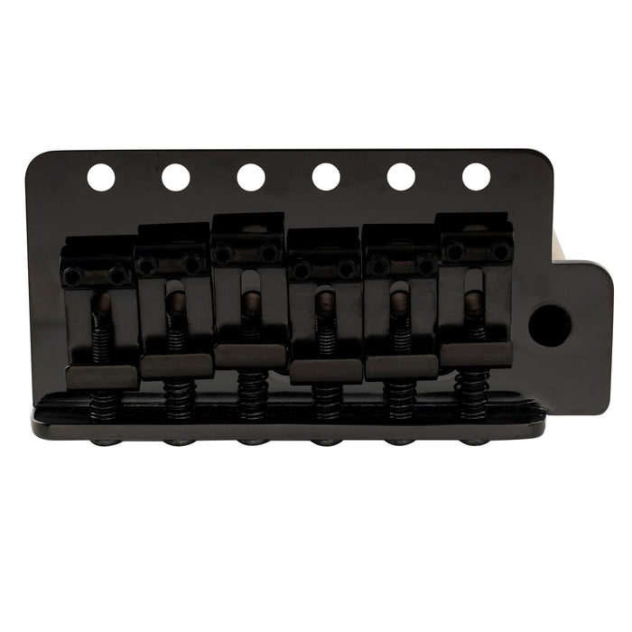 Part of musiclily ultra 52 5mm2 1 16 inch standard 6 screw st tremolo bridge with vintage steel bent saddles 36mm solid brass block push in arm for strat style electric guitar mx2373bp