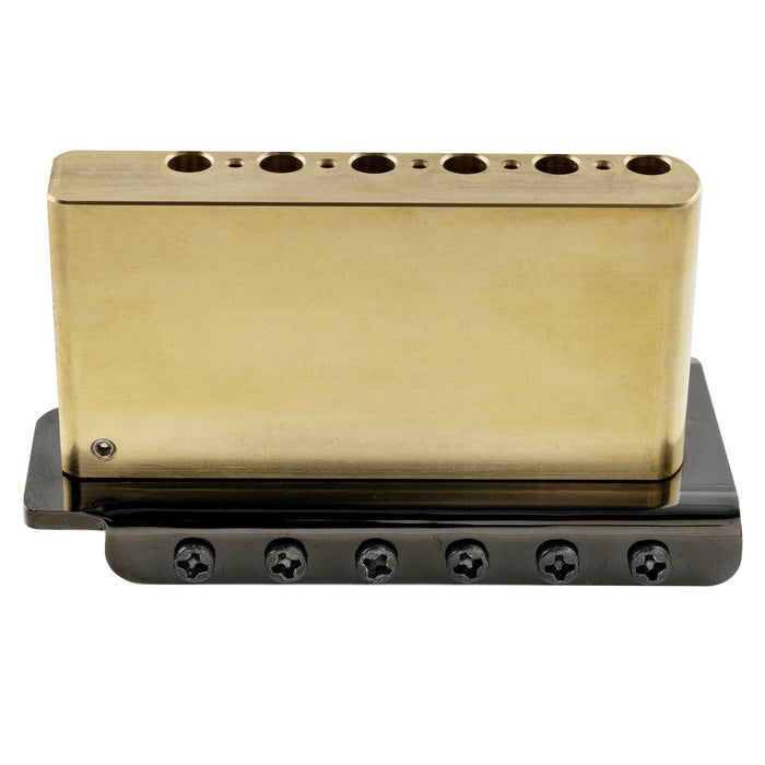 details of musiclily ultra 52 5mm2 1 16 inch standard 6 screw st tremolo bridge with vintage steel bent saddles 36mm solid brass block push in arm for strat style electric guitar mx2373bp