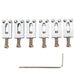 wilkinson wvp tremolo bridge 10 8mm stainless steel saddles for imported strat style electric guitar mx2376 6p, gold