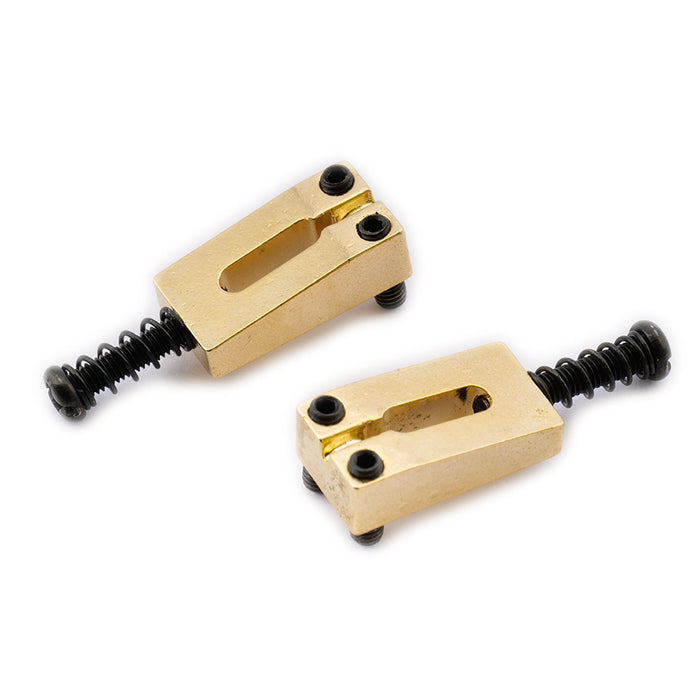 Wilkinson WVP 10.8mmピッチ ステンレス鋼製 ト レモロブリッジサドル Import Stratストラトエレキギター用 ブラック(6個セット)