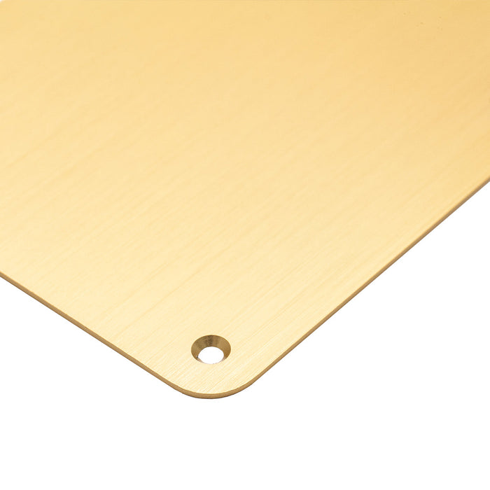 detail of musiclily ultra 6 holes anodized aluminum st guitar backplate for american mexico fender standard strat style electric guitar mx2378p