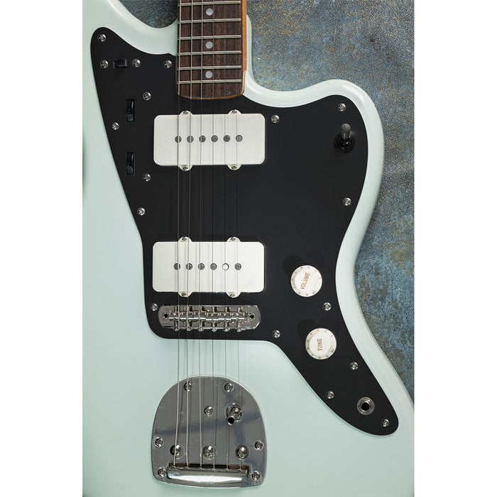 Musiclily Ultra 13-Hole Anodized Aluminum Pickguard for Vintage 60s Jazzmaster Style Electric Guitar, Black