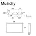 Dimensions of musiclily ultra 52 5mm2 1 16 inch full solid brass steel tremolo block for china and indonesia made squier standard series electric guitar bridge 40mm tall mx2424