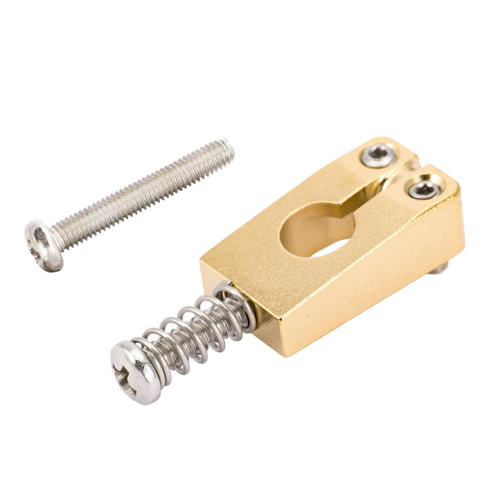 Musiclily Ultra 10.5mm Vollmassiv Messing Tremolo-Brückensättel für Strat-Stil E-Gitarre, Set von 6