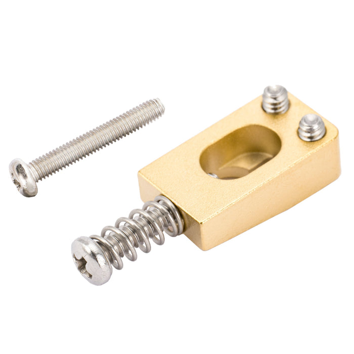 Musiclily Ultra 10.5mm Vollmassiv Messing Tremolo-Brückensättel für Strat-Stil E-Gitarre, Set von 6