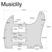Dimensions of musiclily pro 8 holes guitar pickguard for brent mason tele style electric guitar 3ply 4ply mx2450p