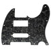 musiclily pro 8 holes guitar pickguard for brent mason tele style electric guitar 3ply 4ply mx2450p, black pearl