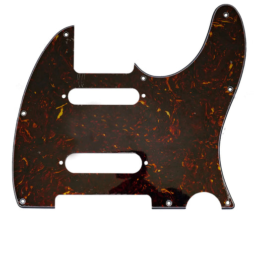 musiclily pro 8 holes ss guitar pickguard for us mexico fender deluxe nashville tele style electric guitar 3ply 4ply mx2452p, tortoise shell