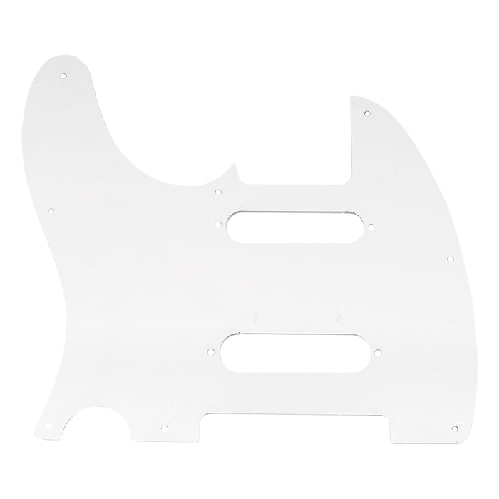 Musiclily Pro 8 Furos Protetor de Palheta para Guitarra Elétrica Fender Deluxe Nashville Tele Estilo dos EUA/México, 3 camadas/4 camadas em Aço Inoxidável