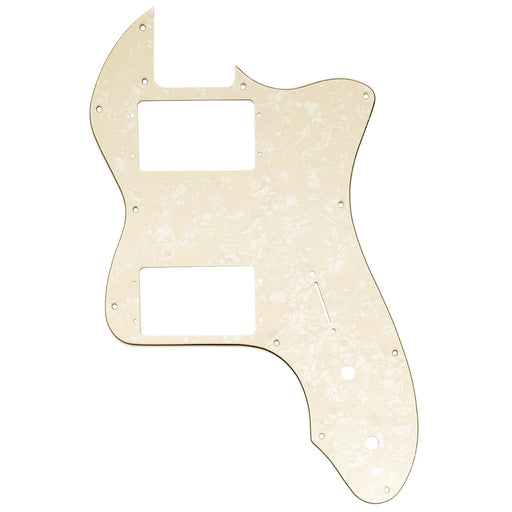 musiclily pro 12 holes wide range hh guitar pickguard for usa mexico fender 72 tele thinline style electric guitar 3ply 4ply mx2453p