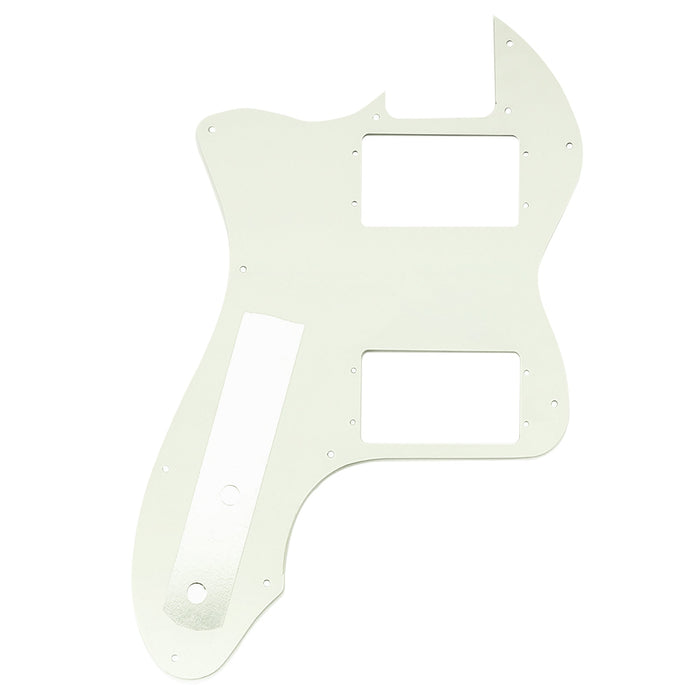 Musiclily Pro 12穴 Wide Range HH TLピックガード USA/メキシコFender 72 Tele Thinlineスタイルなエレキギター用 4プライ エイジドホワイトパール