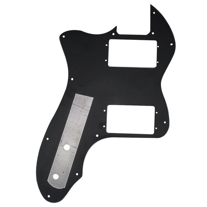 Musiclily Pro 12穴 Wide Range HH TLピックガード USA/メキシコFender 72 Tele Thinlineスタイルなエレキギター用 4プライ エイジドホワイトパール