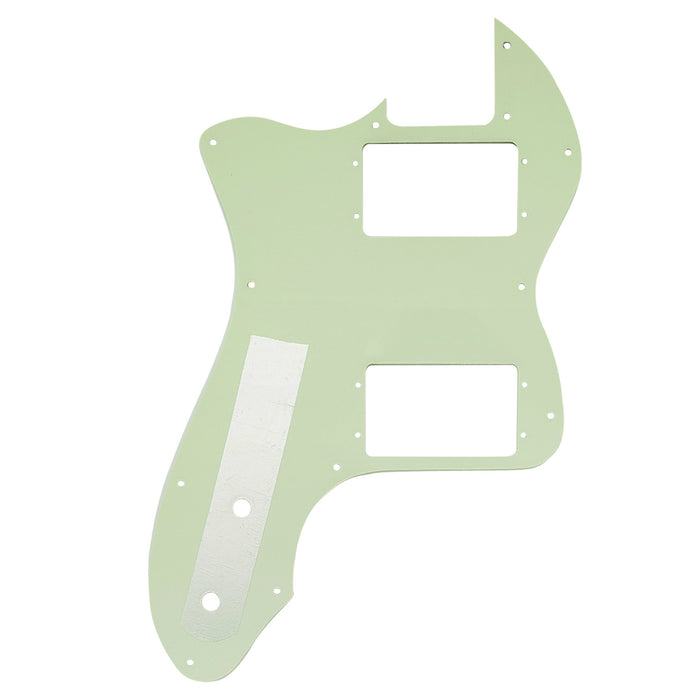Musiclily Pro 12穴 Wide Range HH TLピックガード USA/メキシコFender 72 Tele Thinlineスタイルなエレキギター用 4プライ エイジドホワイトパール