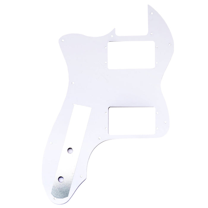 Musiclily Pro 12穴 Wide Range HH TLピックガード USA/メキシコFender 72 Tele Thinlineスタイルなエレキギター用 4プライ エイジドホワイトパール