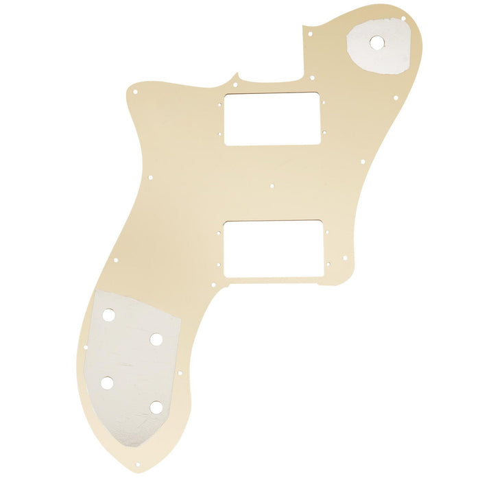 Musiclily Pro 15穴 Wide Range HH TLテレデラックスピックガード メキシコFender 72 Tele Deluxeスタイルなエレキギター用 4プライ エイジドホワイトパール