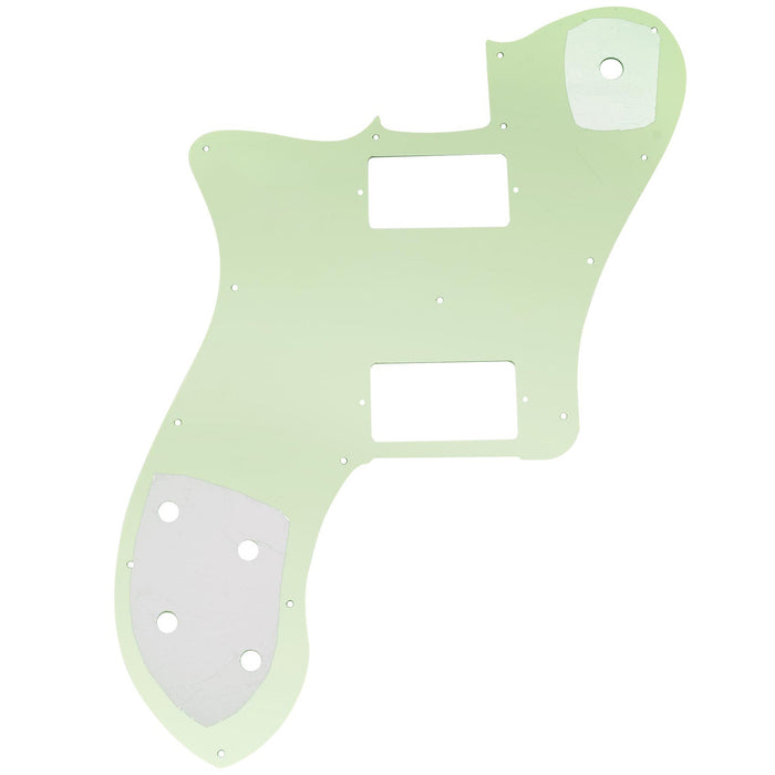 Musiclily Pro 15穴 カバードHH TLテレデラックスピックガード メキシコFender 72 Tele Deluxeスタイルなエレキギター用 4プライ エイジドホワイトパール