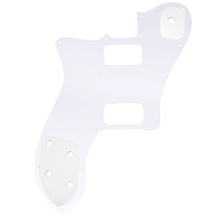 Musiclily Pro 15穴 カバーなしHH TLテレデラックスピックガード メキシコFender 72 Tele Deluxeスタイルなエレキギター用 4プライ エイジドホワイトパール