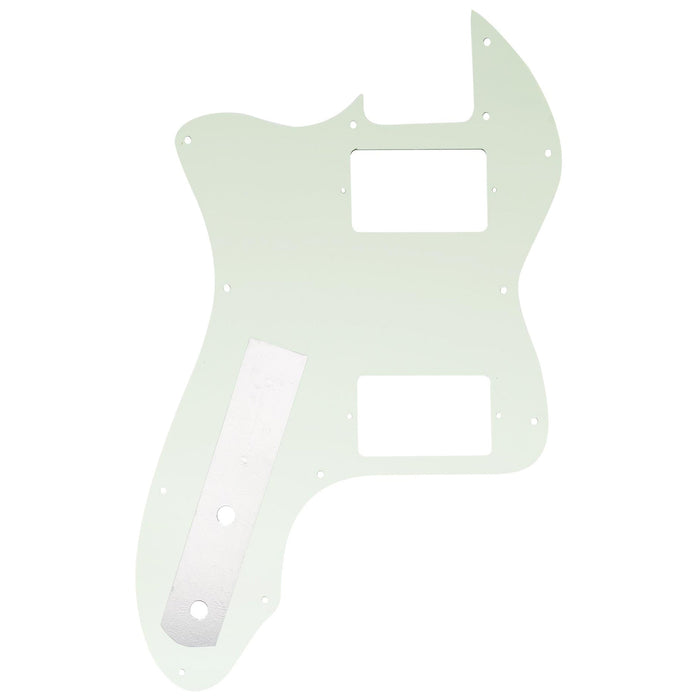 Musiclily Pro 12穴 カバードHH TLテレシンラインピックガード USA/メキシコFender 72 Tele Thinlineスタイルなエレキギター用 4プライ エイジドホワイトパール