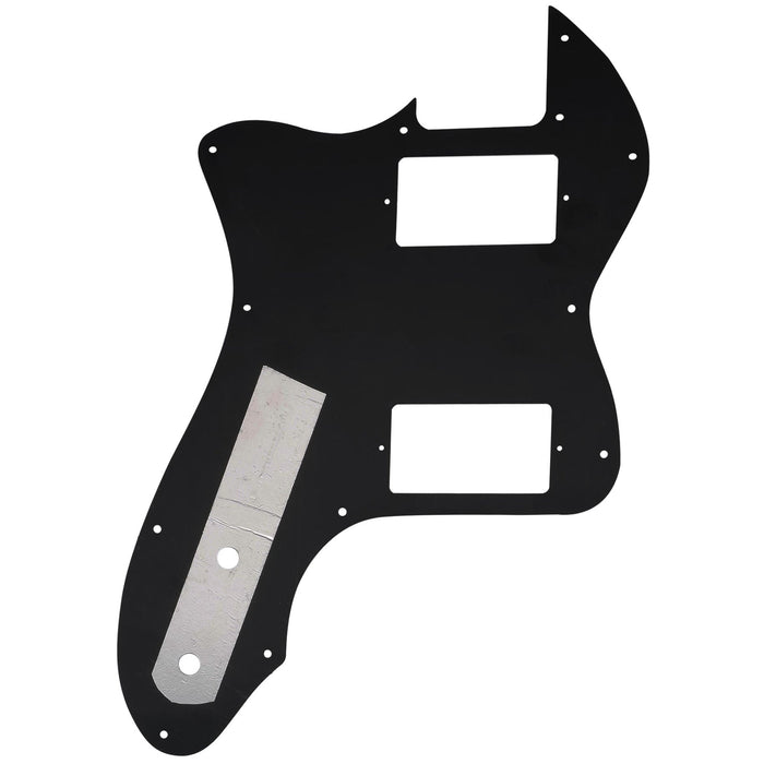 Musiclily Pro 12穴 カバードHH TLテレシンラインピックガード USA/メキシコFender 72 Tele Thinlineスタイルなエレキギター用 4プライ エイジドホワイトパール