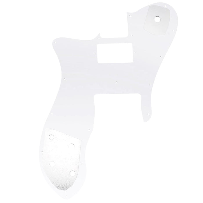 Musiclily Pro 16穴 シングルH TLテレカスタムピックガード USA/メキシコFender 72 Tele Customスタイルなエレキギター用 4プライ エイジドホワイトパール