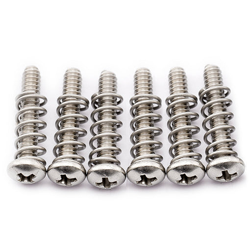 musiclily pro unc 4 40x5 8 inch stainless steel saddle intonation screws and spring set for american electric guitar bass bridge mx2473 6mx2491 6