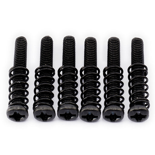 musiclily pro metric m3 20mm steel saddle intonation screw and spring set for imported electric guitar bass bridge mx2474 6mx2491 6p