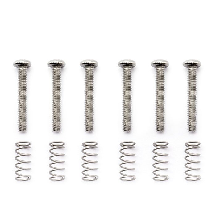 Part of musiclily pro unc 4 40x3 4 inch stainless steel saddle intonation screws and spring set for american electric guitar bass bridge mx2475 6mx2491 6