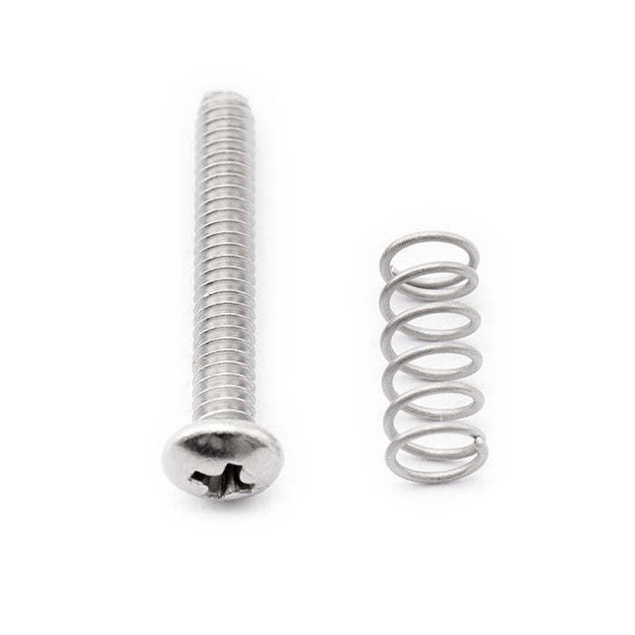 musiclily pro unc 4 40x3 4 inch stainless steel saddle intonation screws and spring set for american electric guitar bass bridge mx2475 6mx2491 6 details