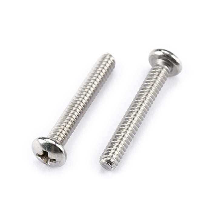 detail of musiclily pro unc 4 40x3 4 inch stainless steel saddle intonation screws for american electric guitar bass bridge mx2475 6