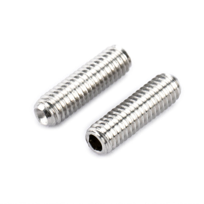 Musiclily Pro Metrische M3x10mm Stahlsattelhöhenverstellschrauben für importierte E-Gitarren- und Bassbrücken, Set von 12