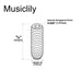 Dimensions of musiclily pro unc 4 40 3 8 inch steel saddle height adjustment screws for american electric guitar bass bridge mx2480 12