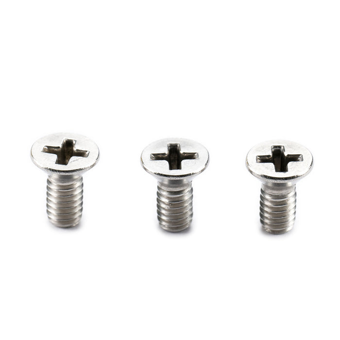 Part of musiclily pro unc 8 32x3 8 inch stainless steel phillips countersunk mounting screws for american strat style electric guitar tremolo block mx2482 3