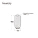 Dimensions of musiclily pro metric m3 6mm steel saddle height adjustment screws for imported electric guitar bass bridge mx2492 12