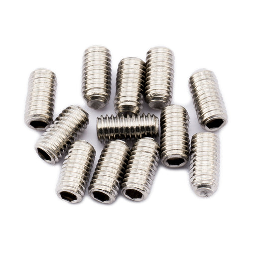 musiclily pro metric m3 6mm steel saddle height adjustment screws for imported electric guitar bass bridge mx2492 12