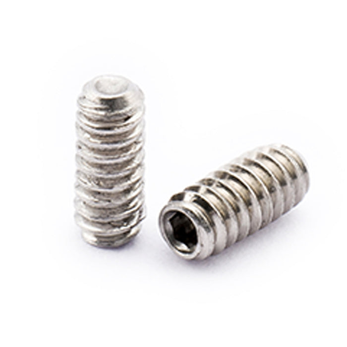 Musiclily Pro UNC#4-40x1/4 Zoll Stahl Sattelhöhenverstellschrauben für amerikanische E-Gitarren- und Bassbrücken, Set von 12