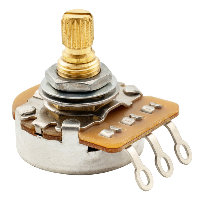 Musiclily Pro HD B250K Full Brass Metric Coarse 18-Spline Split Short Shaft Pot Linear Taper Potentiometer for Electric Guitar Bass