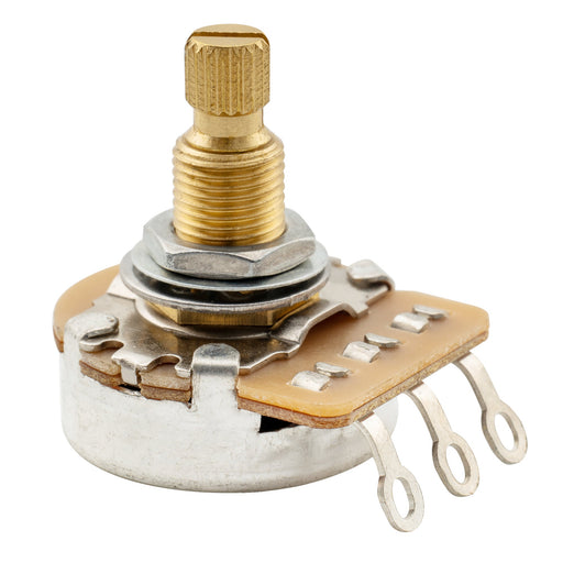 musiclily pro hd b25k full brass metric coarse 18 spline split shaft pot linear taper potentiometer for electric guitar bass mx2505