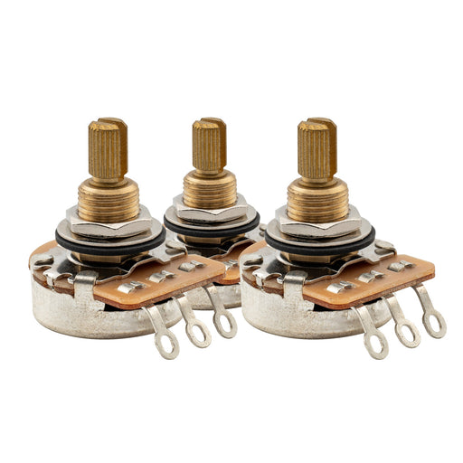 musiclily pro hd a250k b250k full brass inch size fine 24 spline split shaft pots audio linear taper potentiometers for electric guitar bass mx2516 2mx2517