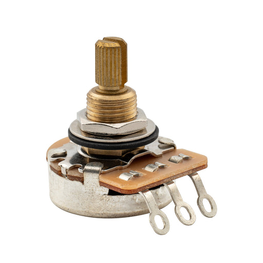 musiclily pro hd a250k full brass inch size fine 24 spline split shaft pot audio taper potentiometer for electric guitar bass mx2516