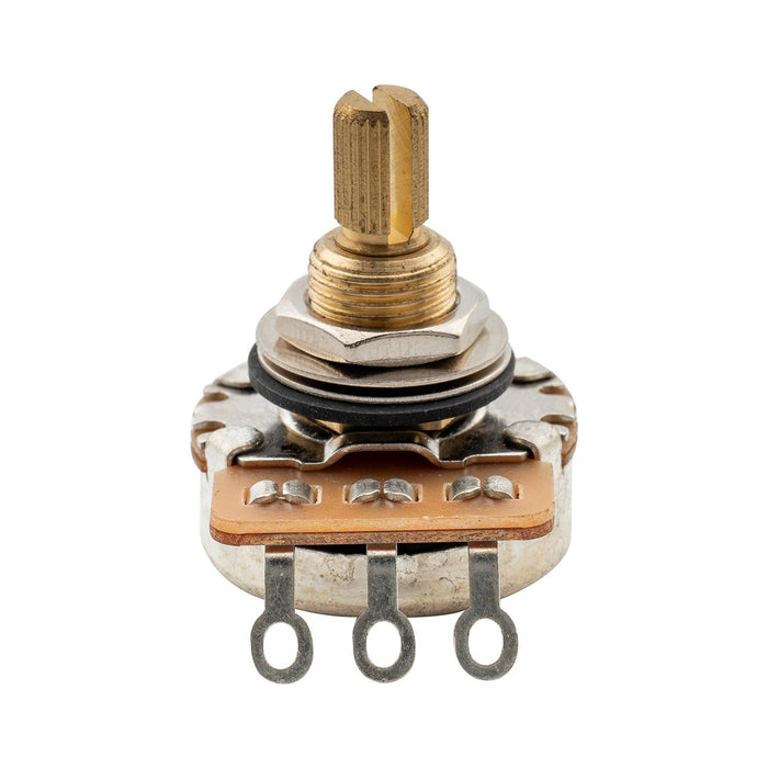 Großhandel-Musiclily Pro HD A500K Vollmessing Zollgröße feine 24-Zahn geteilte Welle Poti Audio-Taper-Potentiometer für E-Gitarre Bass