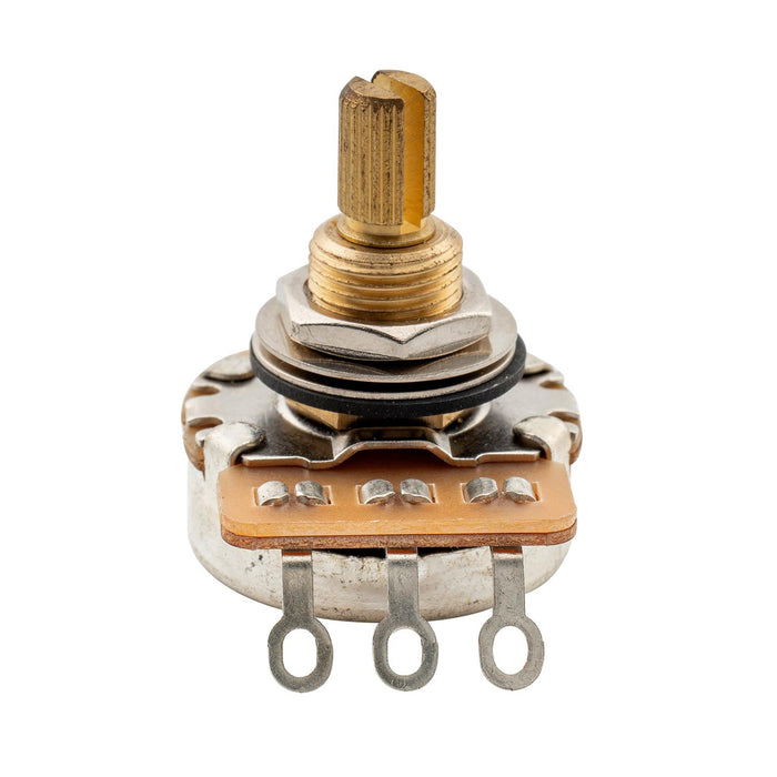 Musiclily Pro HD B500K Pots Brass Standard Split Shaft 3/8 Inch Linear Taper Potentiometers for Electric Guitar Bass (Set of 10)