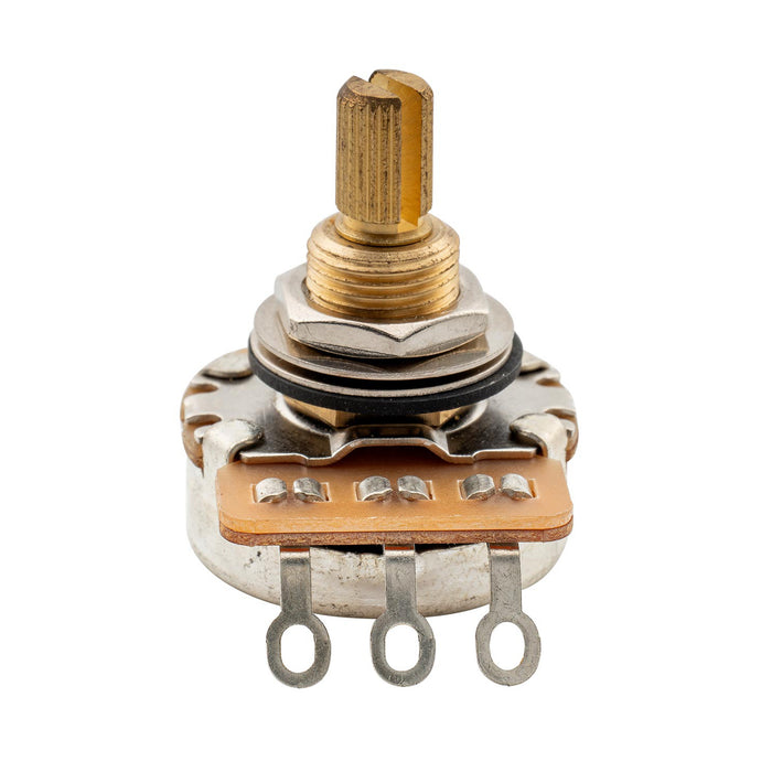 Al por mayor-Potenciómetro Musiclily Pro HD B500K de latón macizo, tamaño en pulgadas, eje partido fino de 24 estrías, conicidad lineal para guitarra eléctrica y bajo