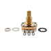 detail of musiclily pro hd 1m full brass inch size fine 24 spline split shaft pot audio linear taper potentiometer for electric guitar bass mx2522