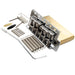 musiclily ultra 52 5mm2 1 16 inch standard 6 screw st tremolo bridge with vintage steel bent saddles 42mm solid brass block push in arm for strat style electric guitar mx2546bp, chrome