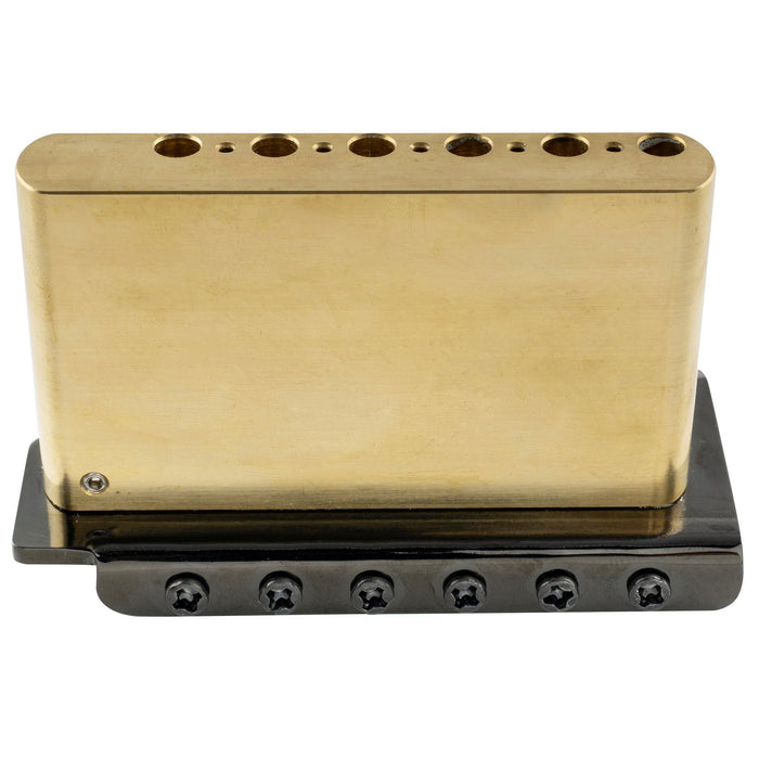 details of musiclily ultra 52 5mm2 1 16 inch standard 6 screw st tremolo bridge with modern brass saddles 42mm solid brass block push in arm for strat style electric guitar mx2546p