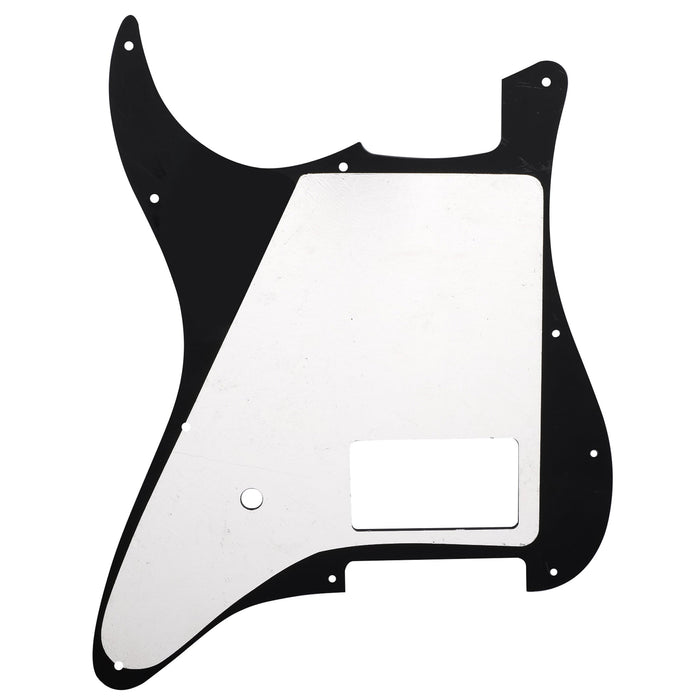 Musiclily Pro 11穴 シングルのカバードハムバッカーとポットスロット STストラトピックガード USA/メキシコFender Tom Delonge Stratエレキギター用 4プライ エイジドホワイトパール