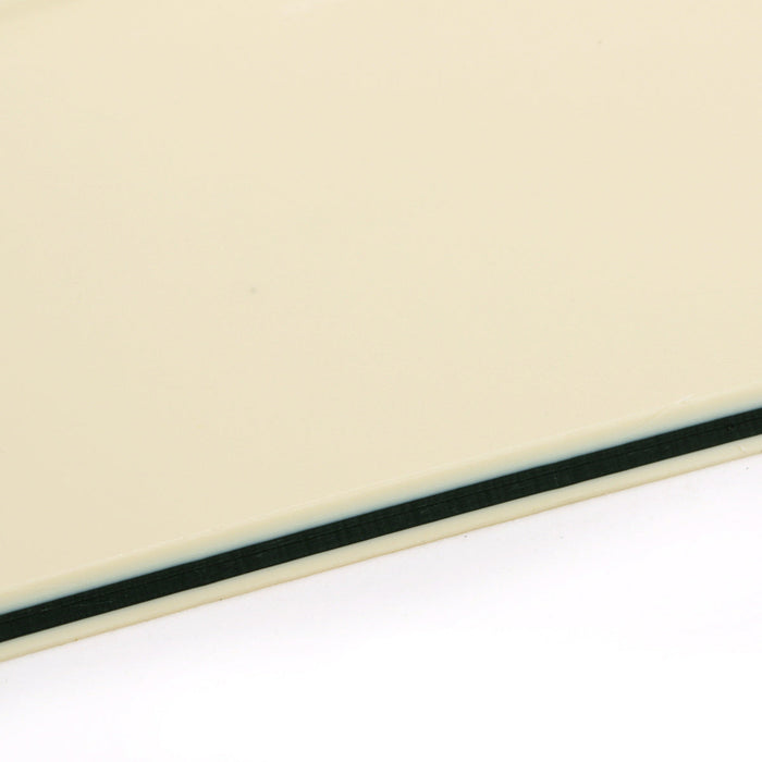 Musiclily Pro 11穴 シングルのカバードハムバッカーとポットスロット STストラトピックガード USA/メキシコFender Tom Delonge Stratエレキギター用 4プライ エイジドホワイトパール