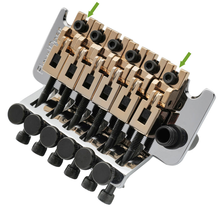 Musiclily Pro Individual 10,8 mm Baixo Selim para Violão EE 1ª/6ª Corda Selim para Ponte Tremolo Bloqueio Original/Especial Floyd Rose