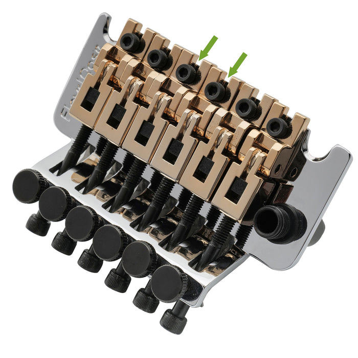 Musiclily Pro Individual Sela de Violão de 10,8mm de Altura DG 3ª/4ª Corda para Ponte Tremolo Bloqueio Original/Especial Floyd Rose